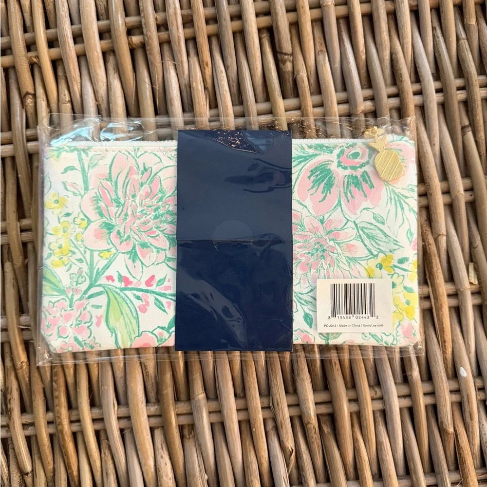 New - Emily Ley Simplified - Butterfly Garden Pouch - pencil pen case